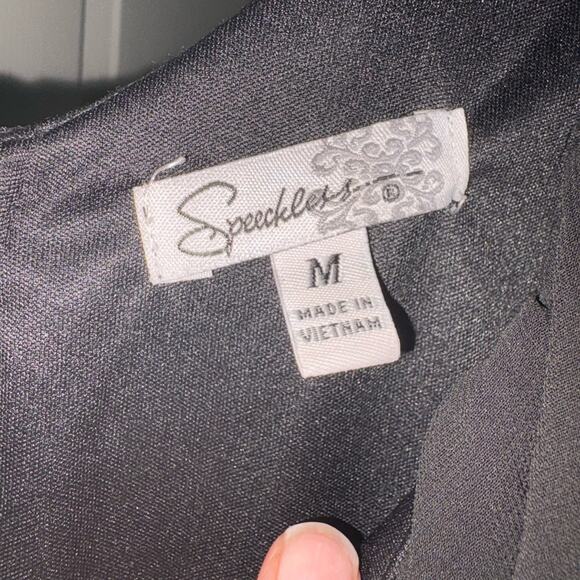 Speechless Black Off the Shoulder Midi Sundress - Picture 3 of 3